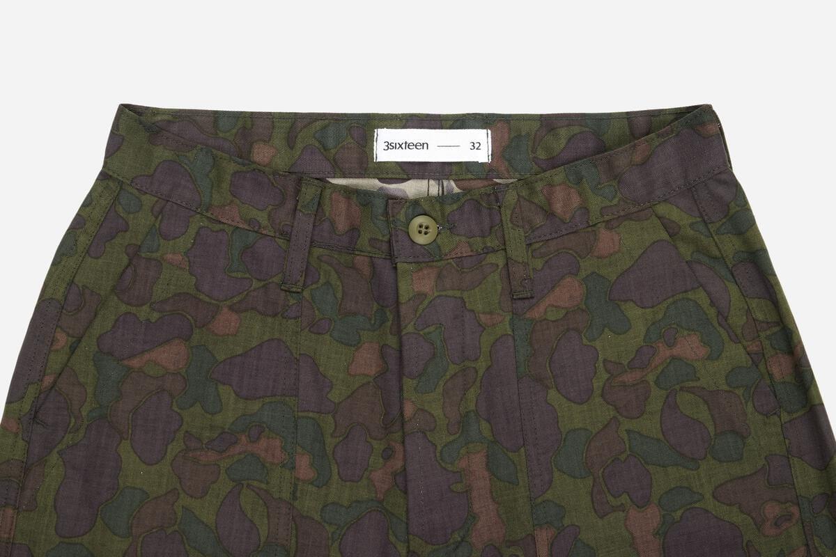 3sixteen - Fatigue Pant Dark Frog Camo HBT - City Workshop Men's Supply Co.