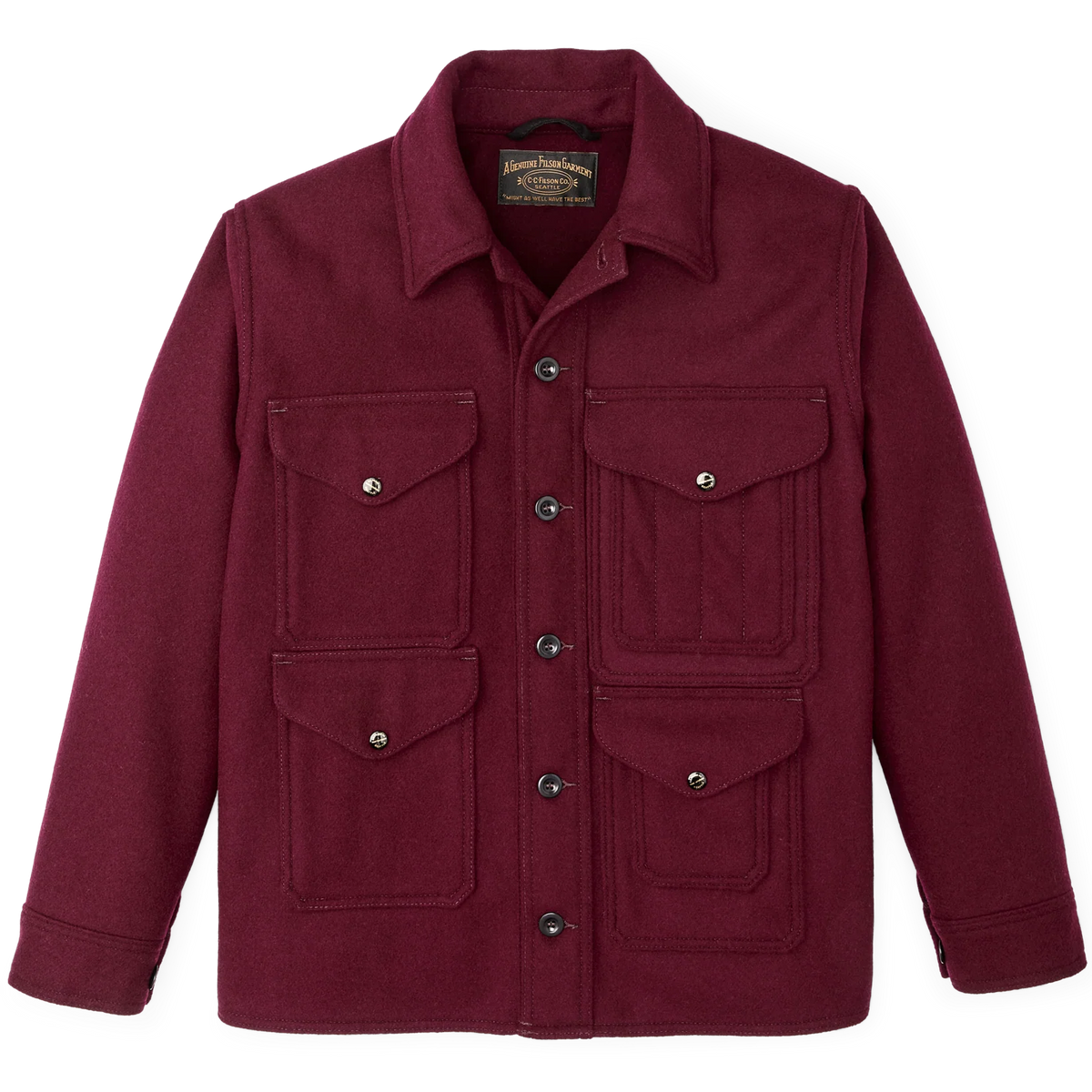 Filson - 1940s Mackinaw Wool Cruiser Jacket - Wine – City Workshop