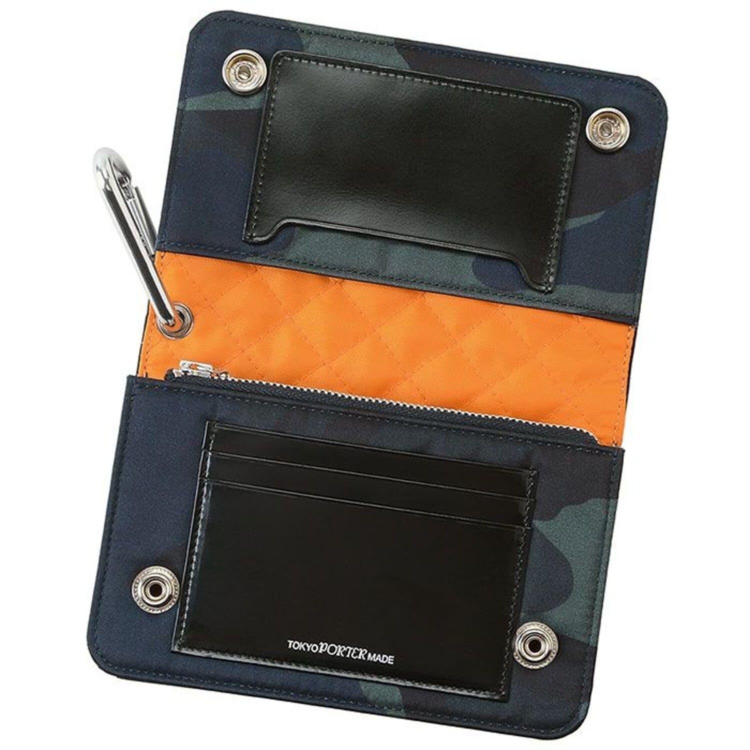 Porter-Yoshida & Co. - Bill Woodland Camo Wallet - Black - City Workshop Men's Supply Co.