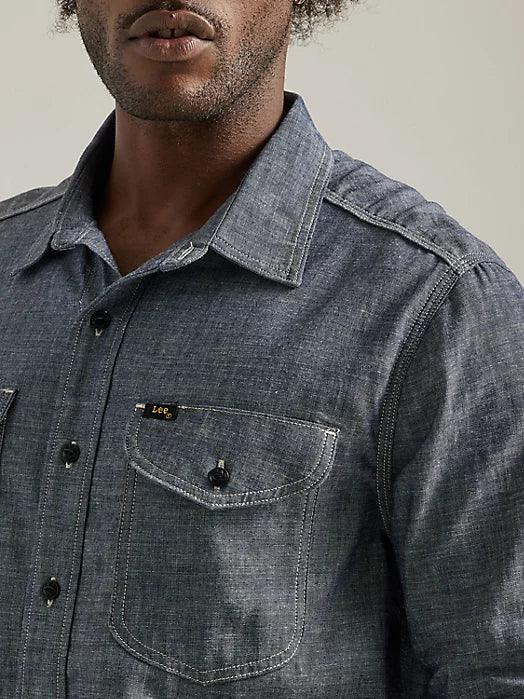 Men's Lee - 101 70'S Denim Overshirt in Dry - City Workshop Men's Supply Co.