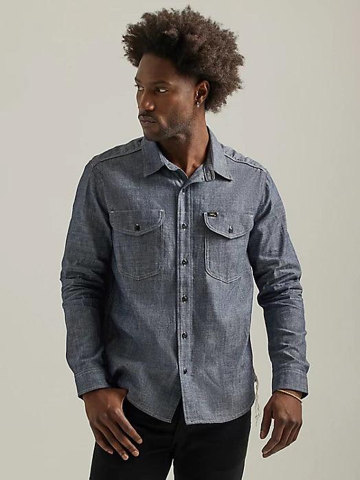 Men's Lee - 101 70'S Denim Overshirt in Dry - City Workshop Men's Supply Co.