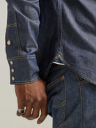 Men's Lee - 101 Western Shirt in Dry Indigo - City Workshop Men's Supply Co.