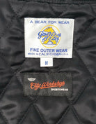 City Workshop x Golden Bear Black/Black/Red Wool/Leather Varsity Jacket - City Workshop Men's Supply Co.