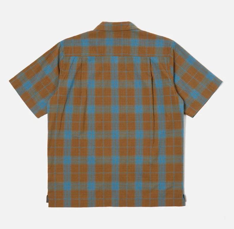 Universal Works - Camp Shirt In Sea/Sand Taki Check - City Workshop Men's Supply Co.