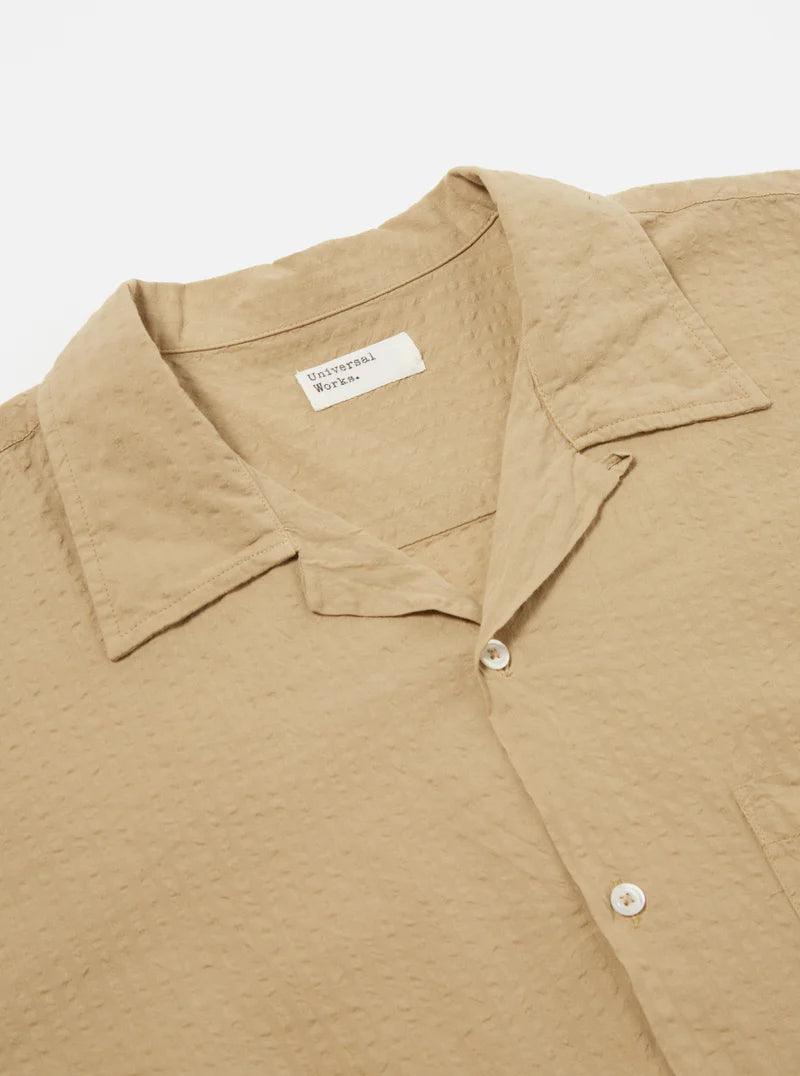 Universal Works - Camp Shirt II In Summer Oak Onda Cotton - City Workshop Men's Supply Co.