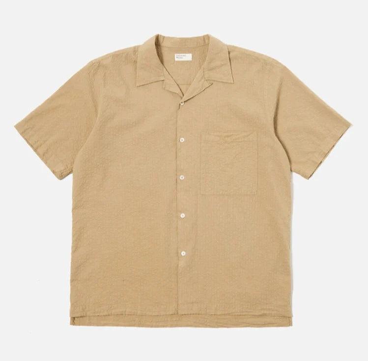 Universal Works - Camp Shirt II In Summer Oak Onda Cotton - City Workshop Men's Supply Co.