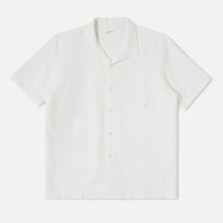 Universal Works - Road Shirt In Ecru Oxford Cotton - City Workshop Men's Supply Co.