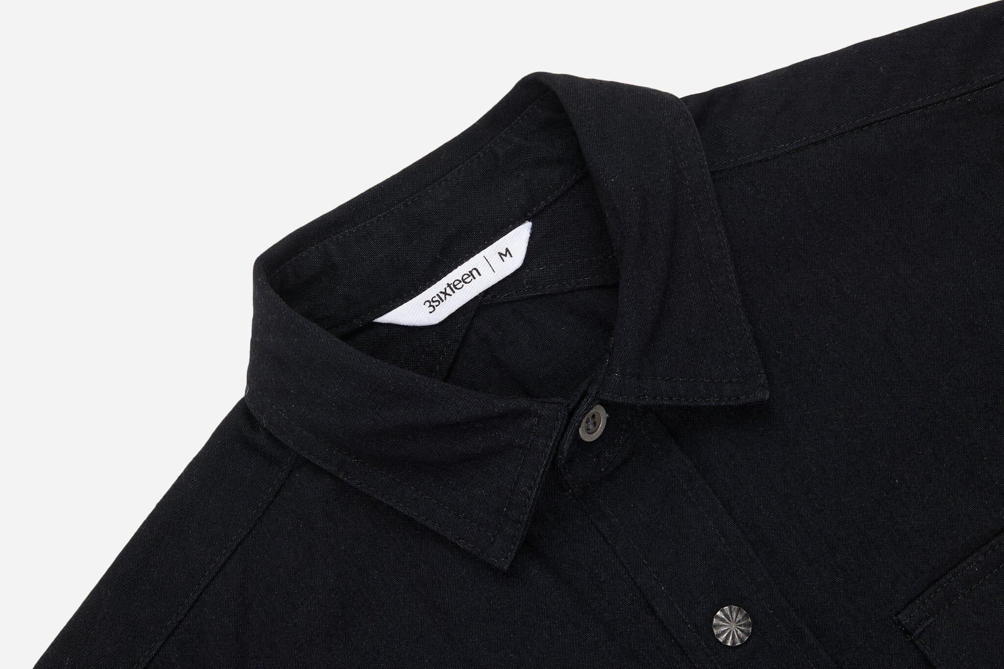 3sixteen - Crosscut Western Black Denim - City Workshop Men's Supply Co.