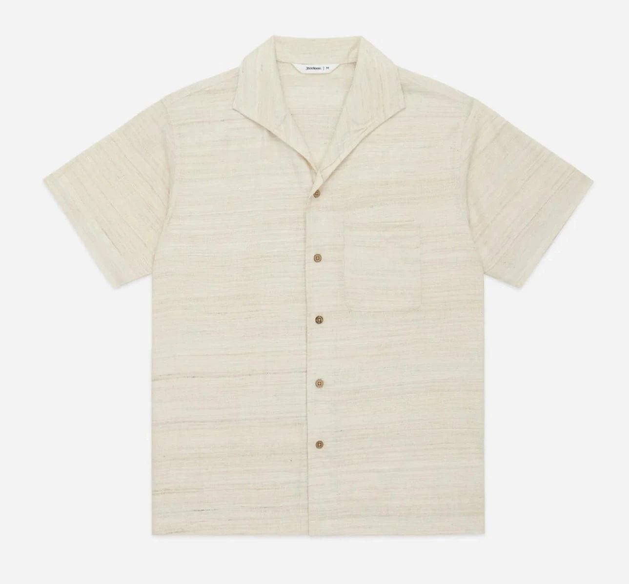 3sixteen - Leisure Shirt Ivory Handloom Silk - City Workshop Men's Supply Co.
