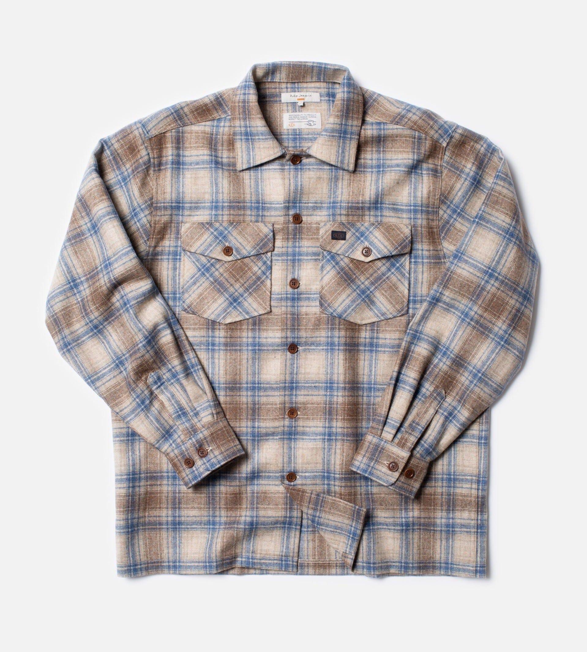 Nudie Jeans Co. - Vincent Board Shirt Beige - City Workshop Men's Supply Co.