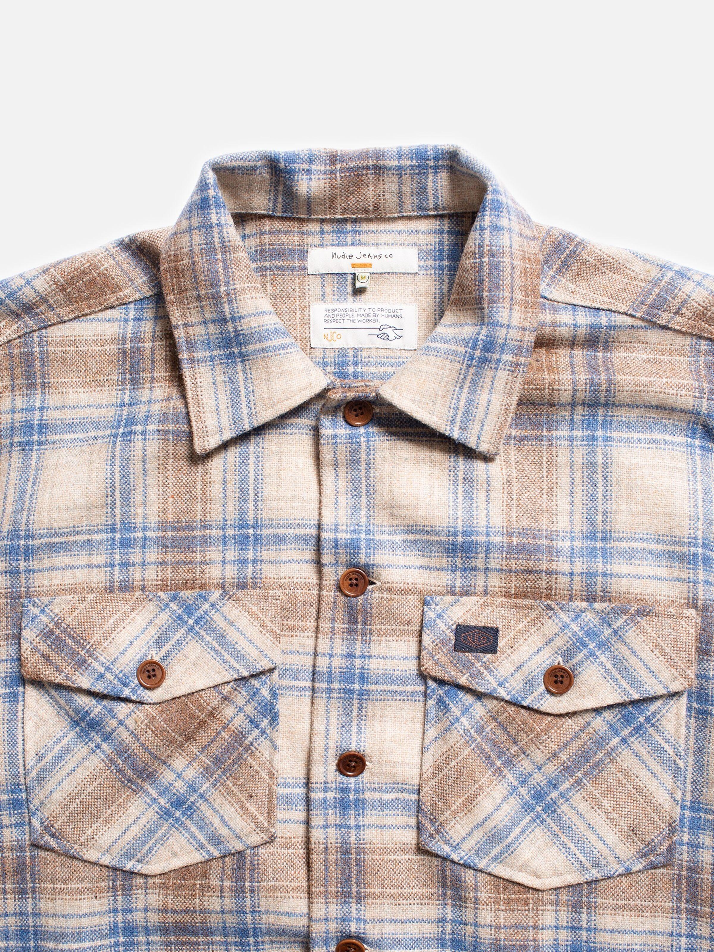 Nudie Jeans Co. - Vincent Board Shirt Beige - City Workshop Men's Supply Co.