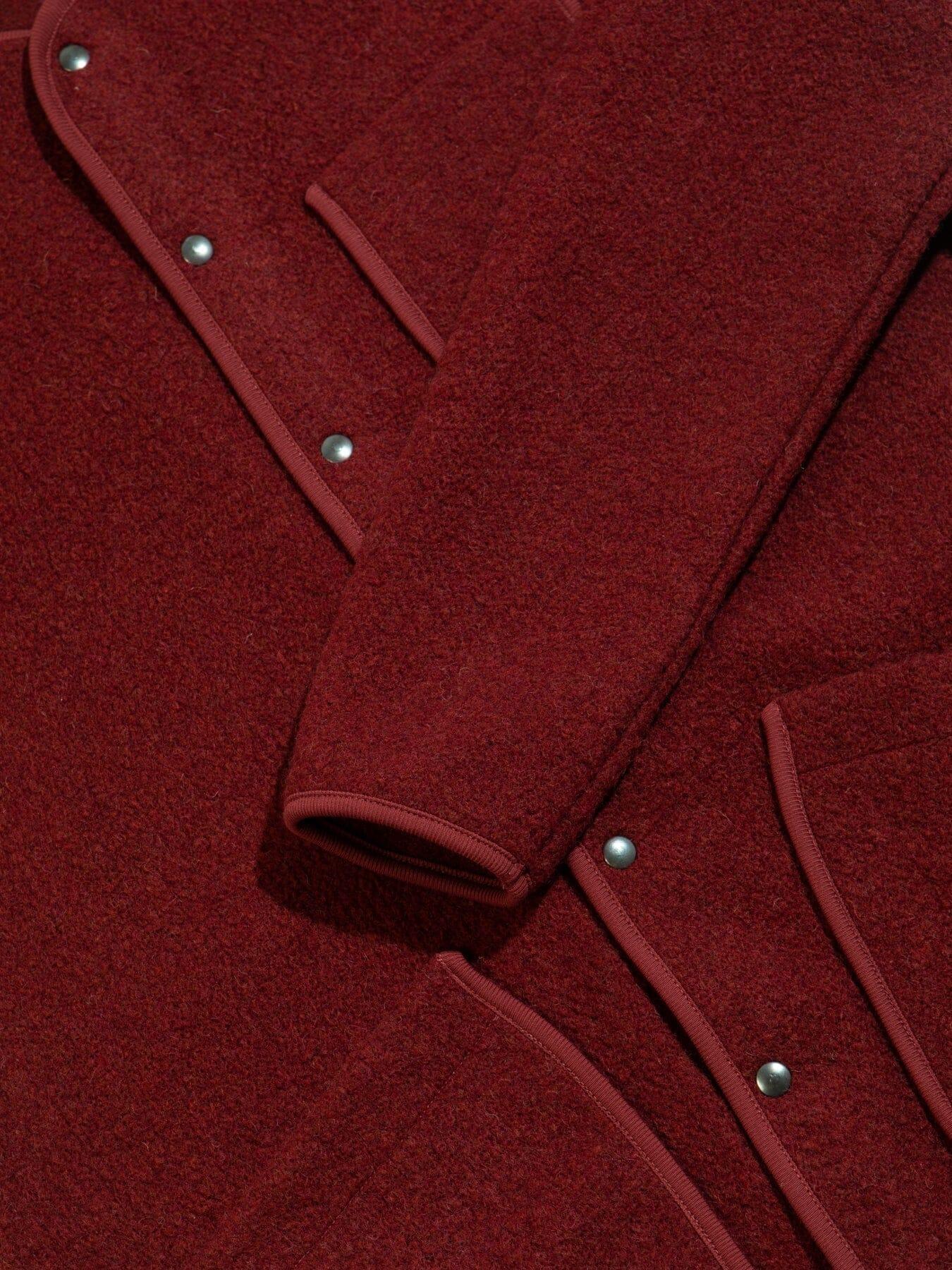 Kestin - Neist Cardigan in Burgundy Italian Wool - City Workshop Men's Supply Co.