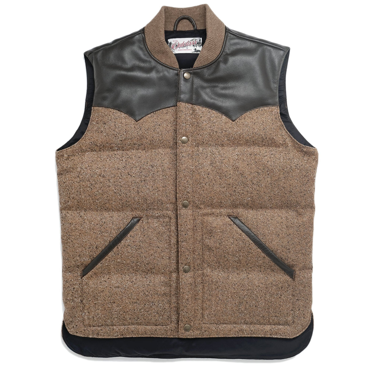 Outclass - Brown Marl Wool Down Vest – City Workshop Men