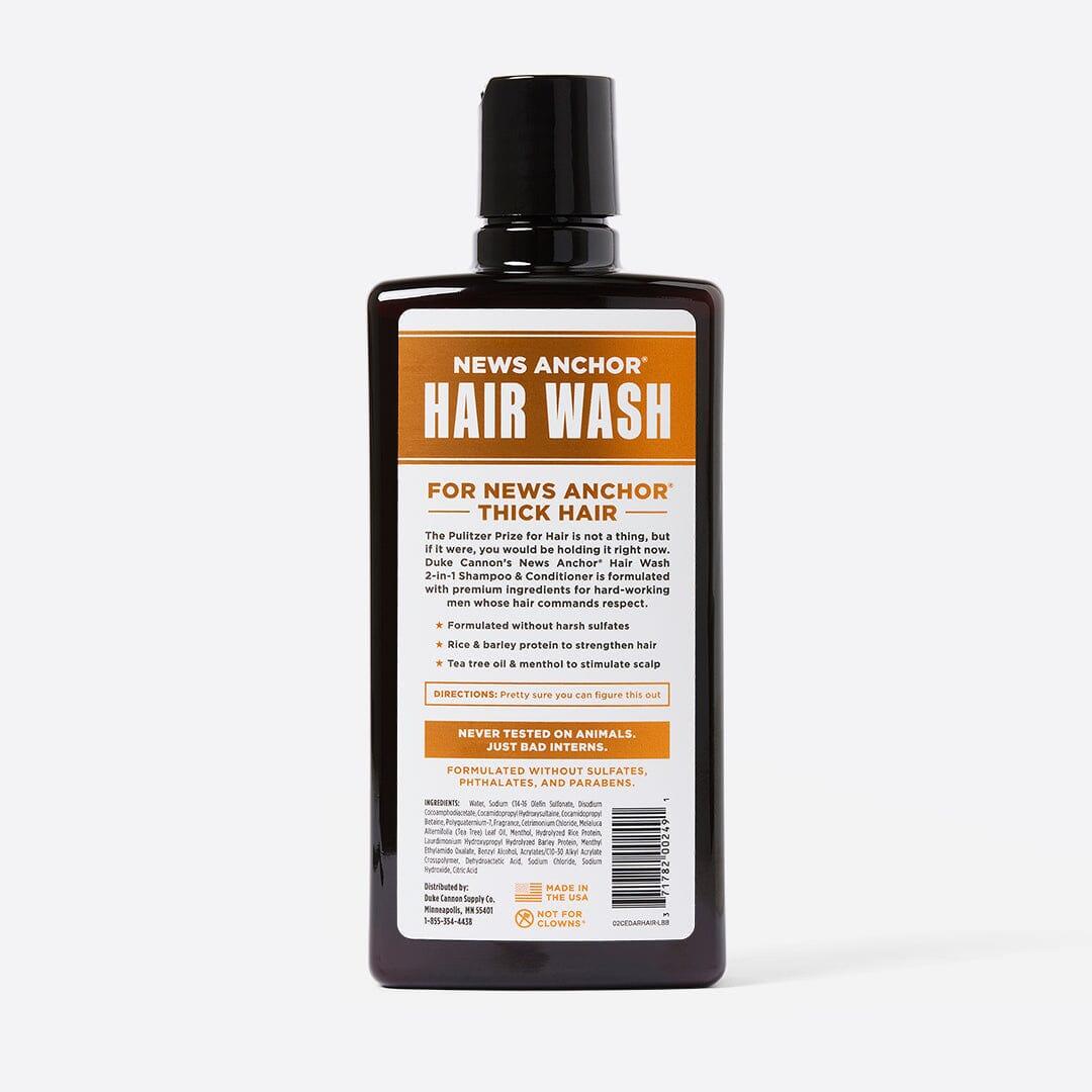 Duke Cannon - News Anchor 2-in-1 Hair Wash - Cedarwood - City Workshop Men's Supply Co.