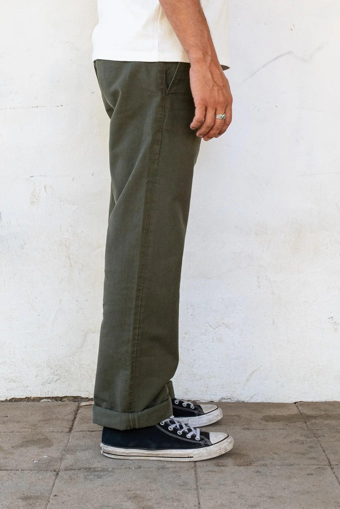 Freenote Cloth - Deck Pant in Olive - City Workshop Men's Supply Co.