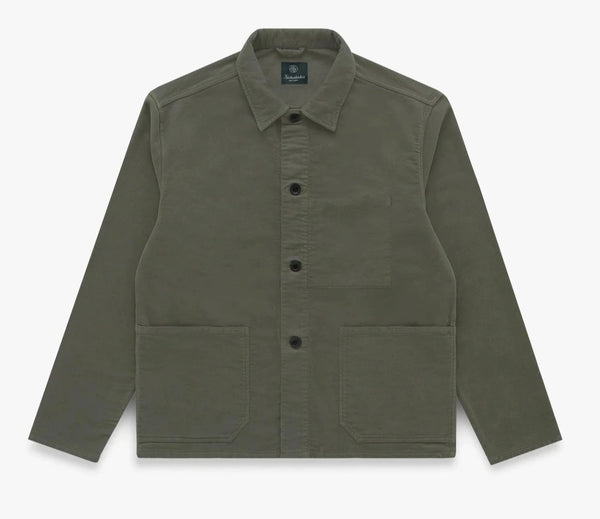 Knickerbocker - French Moleskin Jacket in Olive – City Workshop