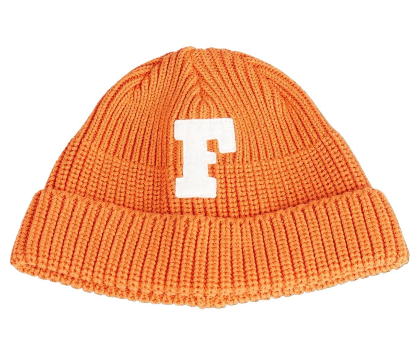 Full Count - 6025 Fishermans F Patch Cap - Orange - City Workshop Men's Supply Co.