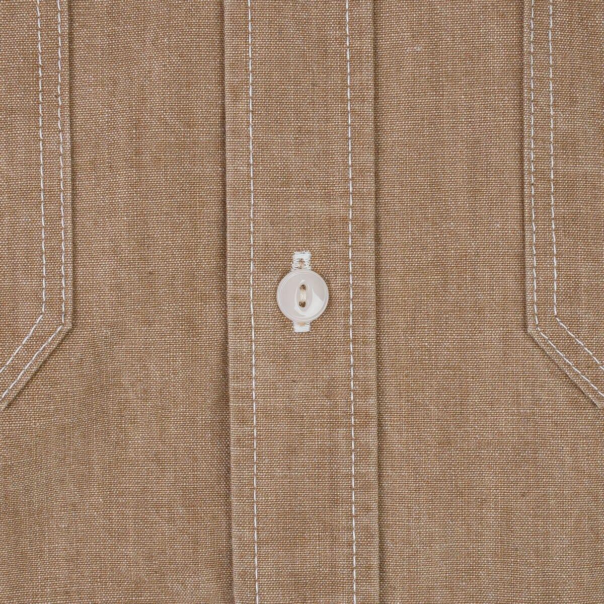 Iron Heart - IHSH-363-MOC - 10oz Organic Chambray Work Shirt - Mocha - City Workshop Men's Supply Co.