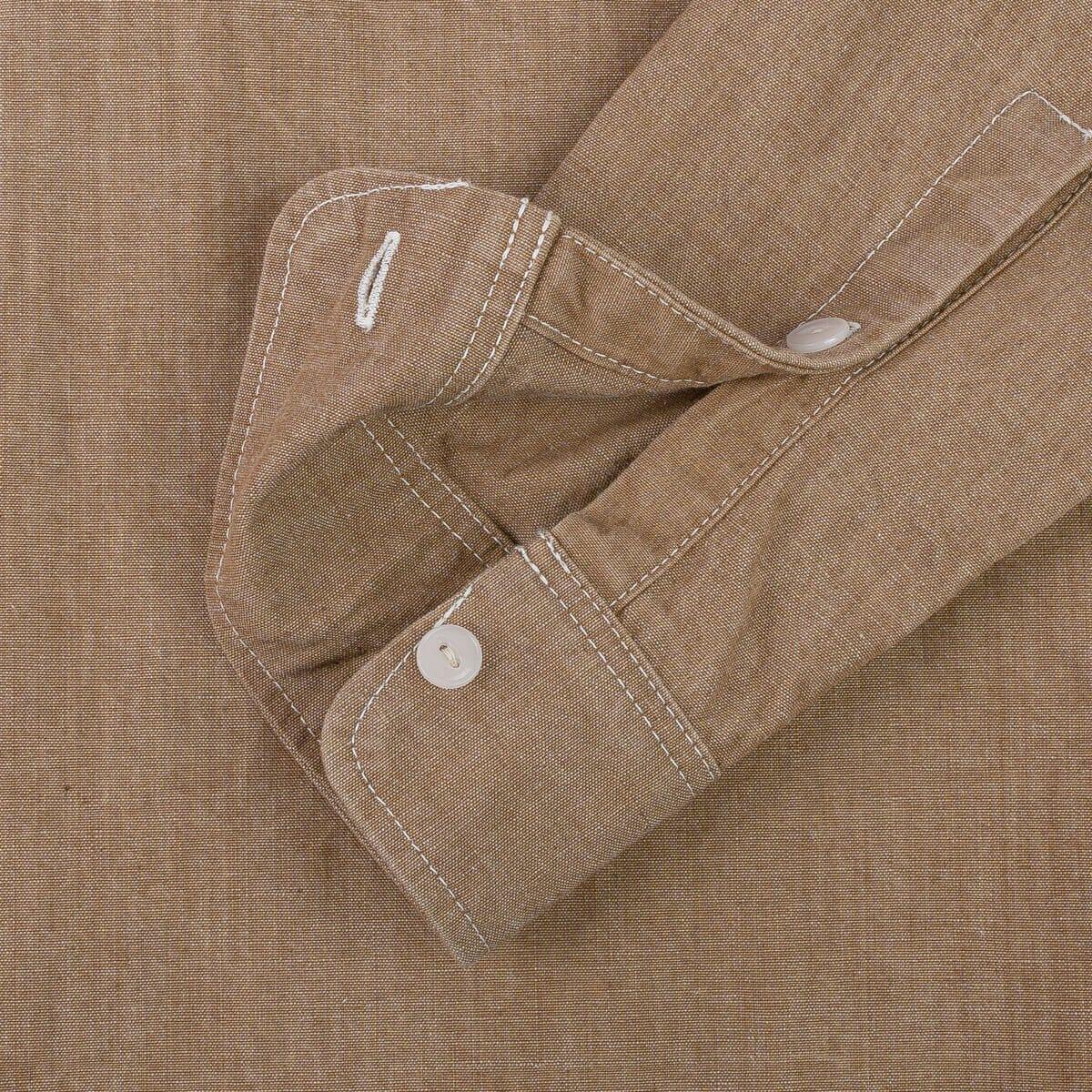 Iron Heart - IHSH-363-MOC - 10oz Organic Chambray Work Shirt - Mocha - City Workshop Men's Supply Co.