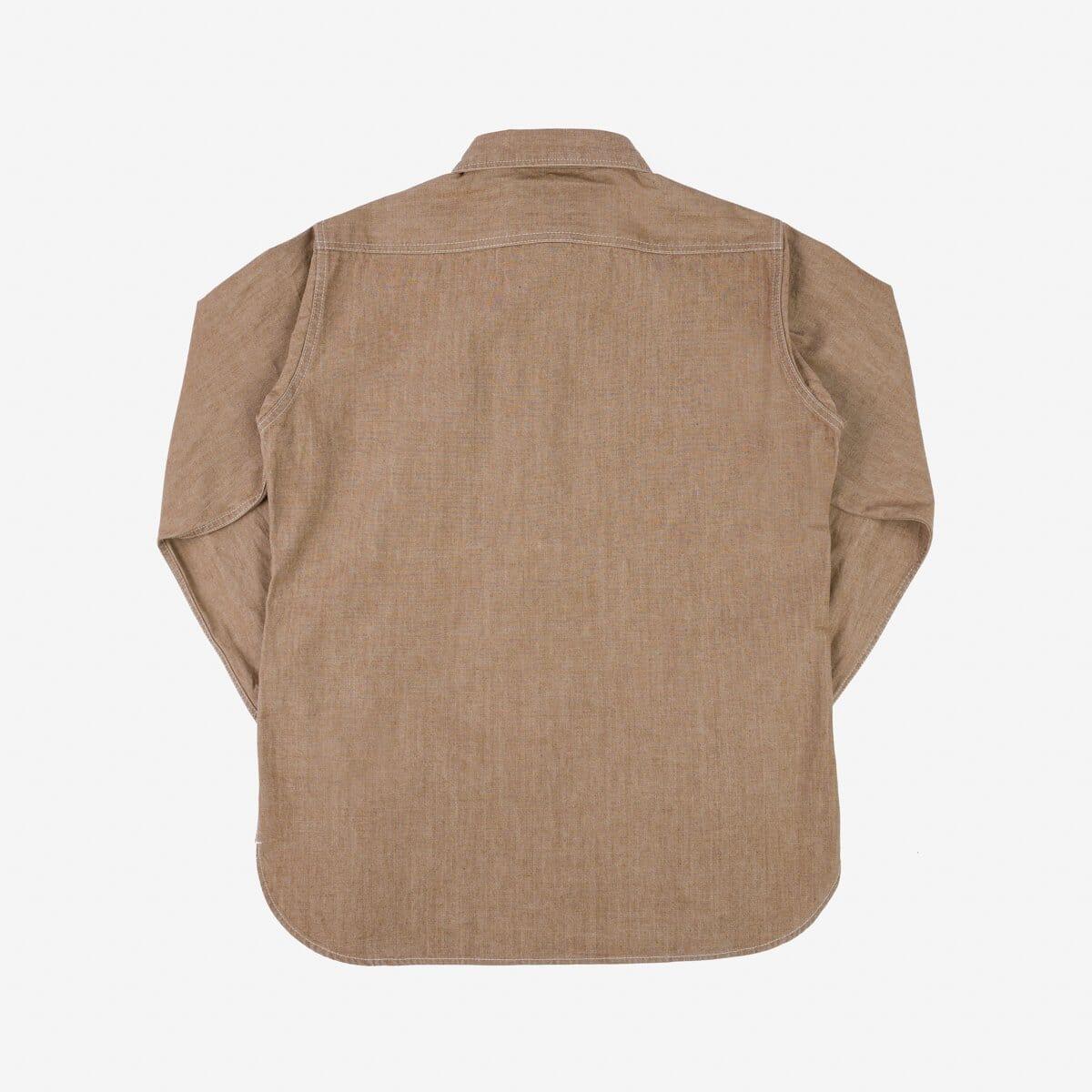 Iron Heart - IHSH-363-MOC - 10oz Organic Chambray Work Shirt - Mocha - City Workshop Men's Supply Co.