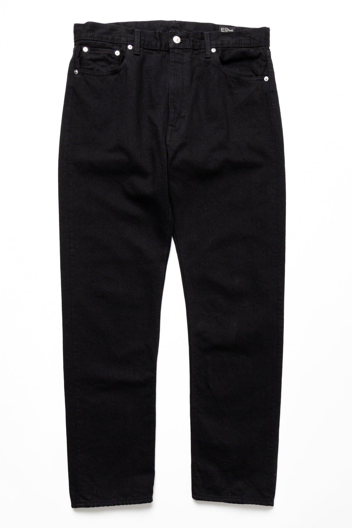 orSlow - (01-0107W-D61) 107 Ivy Fit Black Selvedge Denim D61 - City Workshop Men's Supply Co.