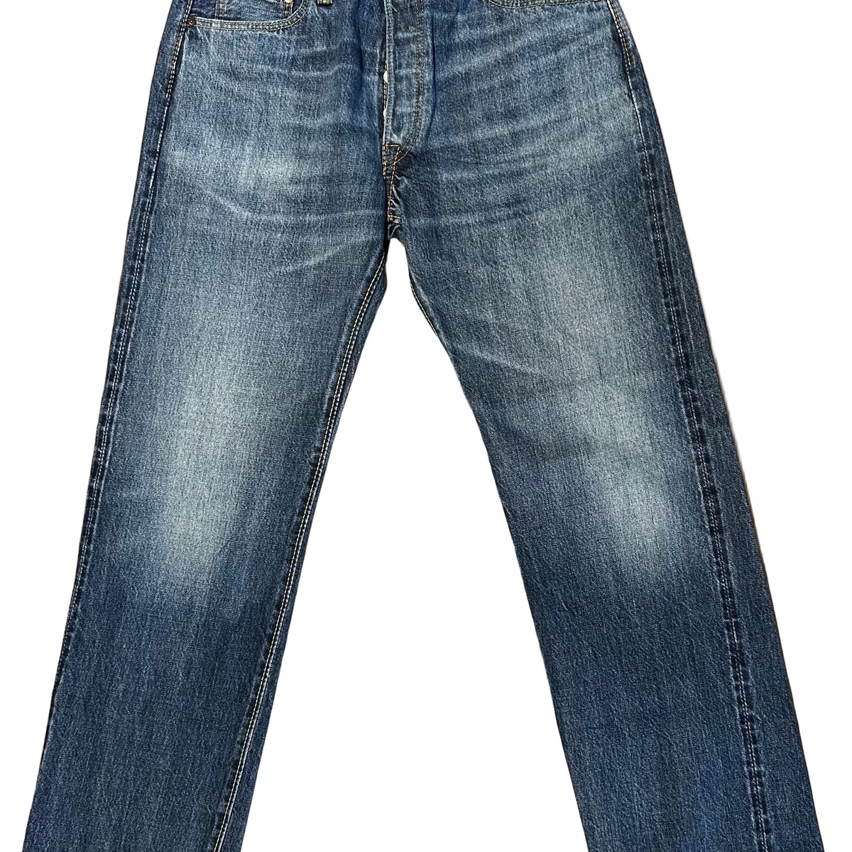 Pure Blue Japan - [USED-003-ID] 14oz Natural Used Wash - Regular