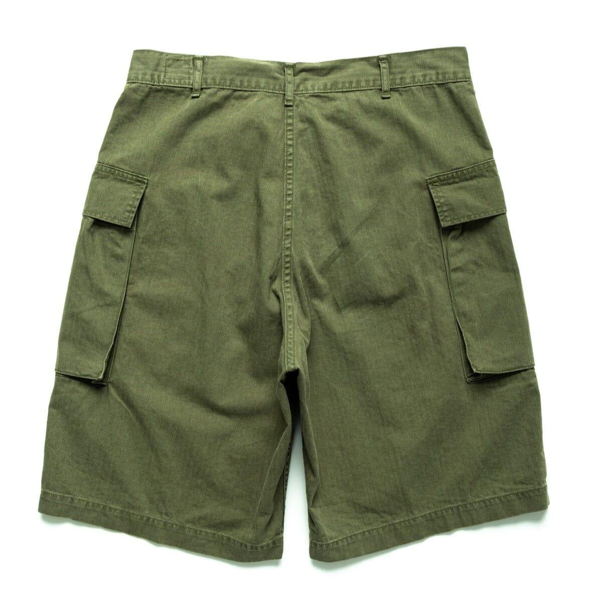 orSlow - (03-7250-76) U.S Army 2 Pocket Cargo Shorts - Army Green - City Workshop Men's Supply Co.