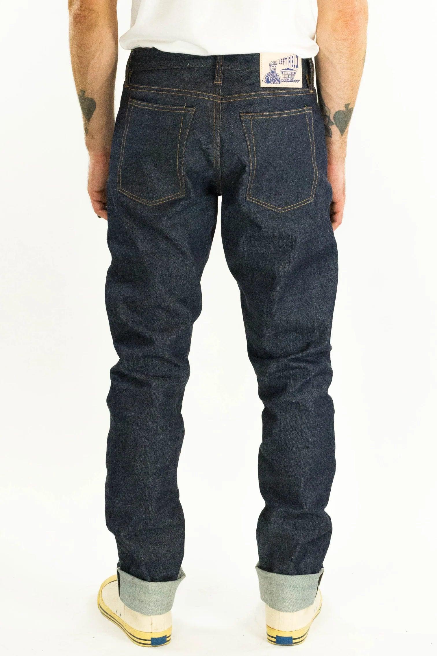 Left Field NYC - Atlas Vidalia Mills 14 oz Indigo Raw Denim - City Workshop Men's Supply Co.
