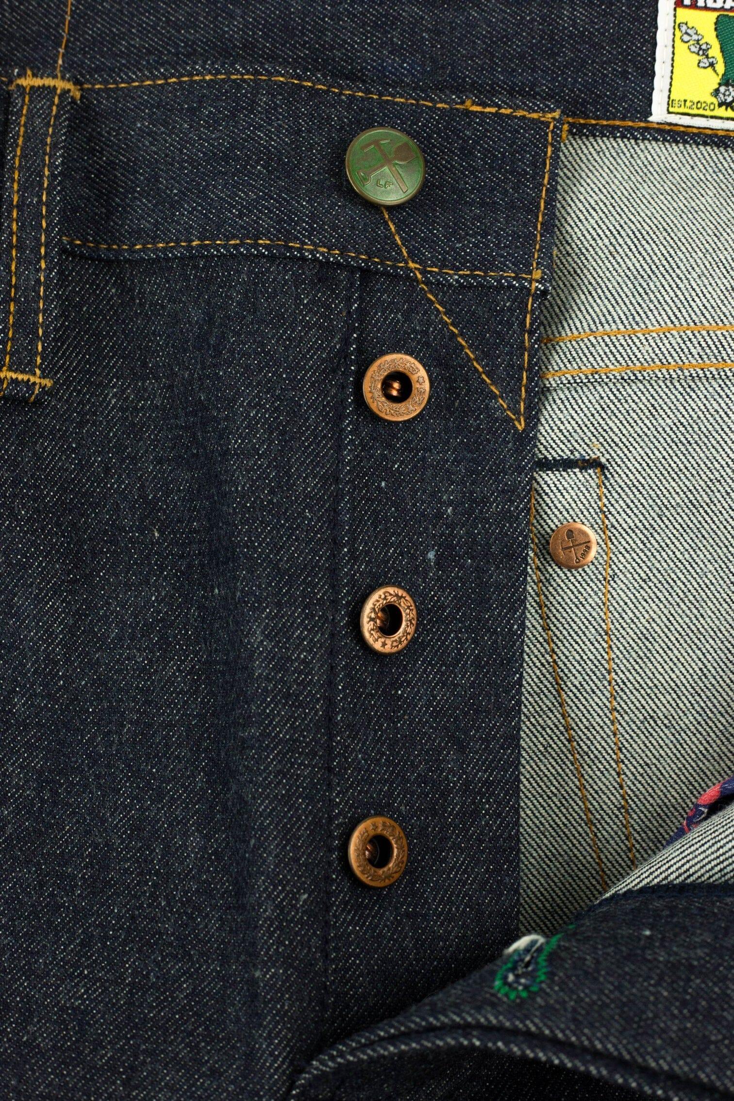 Left Field NYC - Atlas Vidalia Mills 14 oz Indigo Raw Denim - City Workshop Men's Supply Co.