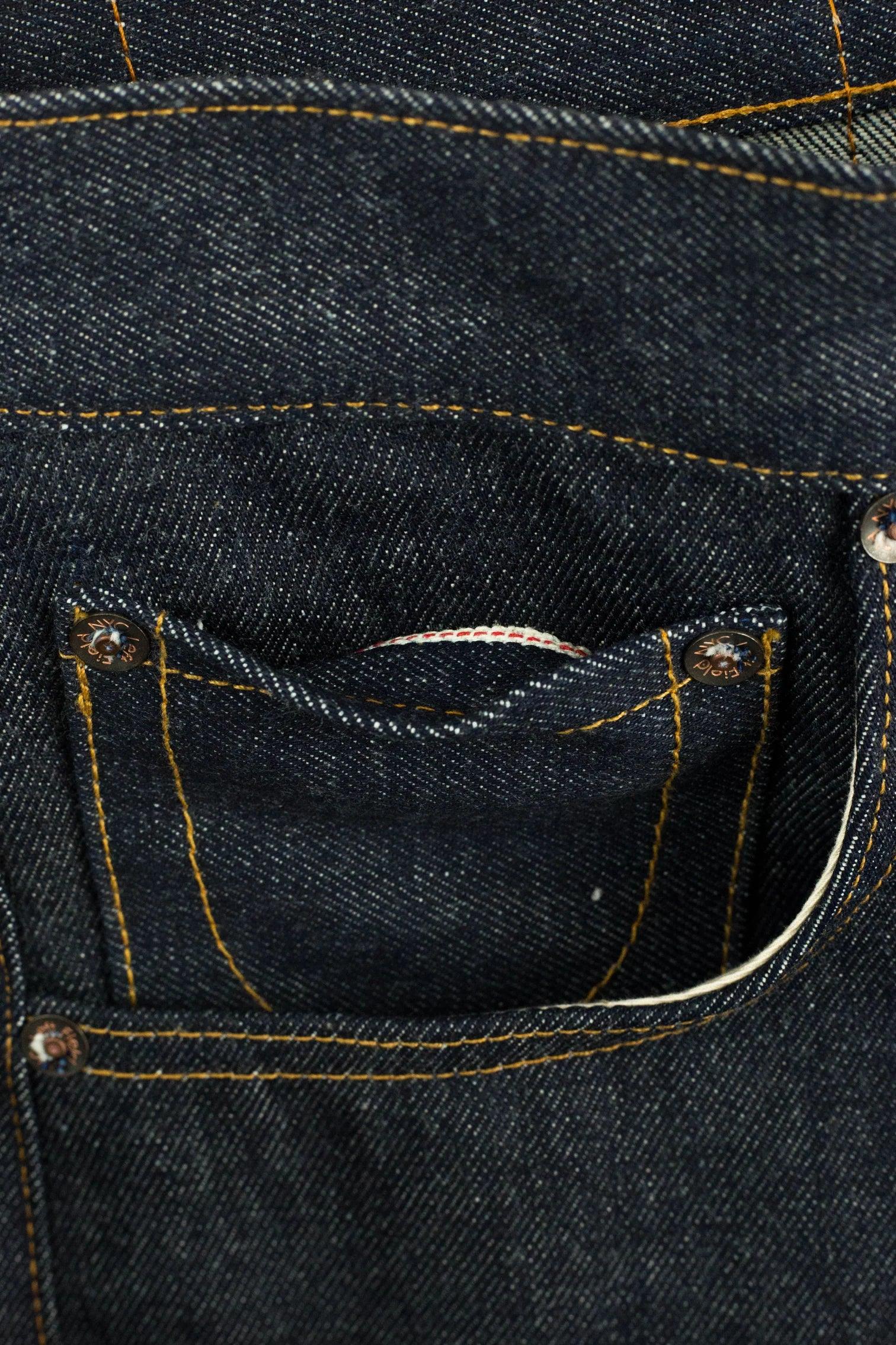 Left Field NYC - Atlas Vidalia Mills 14 oz Indigo Raw Denim - City Workshop Men's Supply Co.