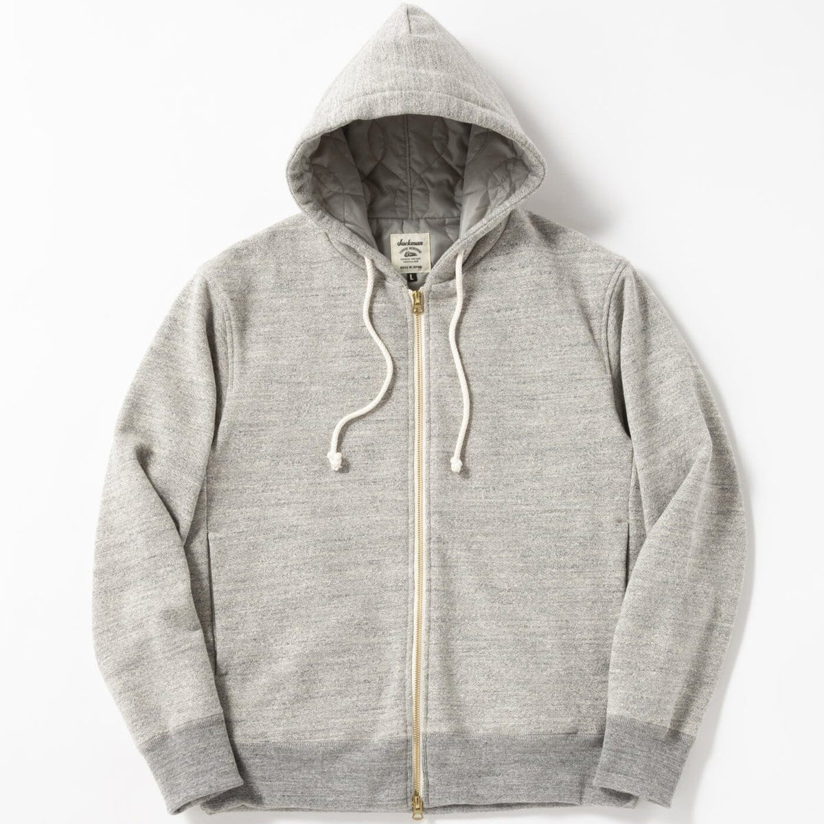 Jackman - GG Sweat Padded Parka in Heather Grey – City Workshop 