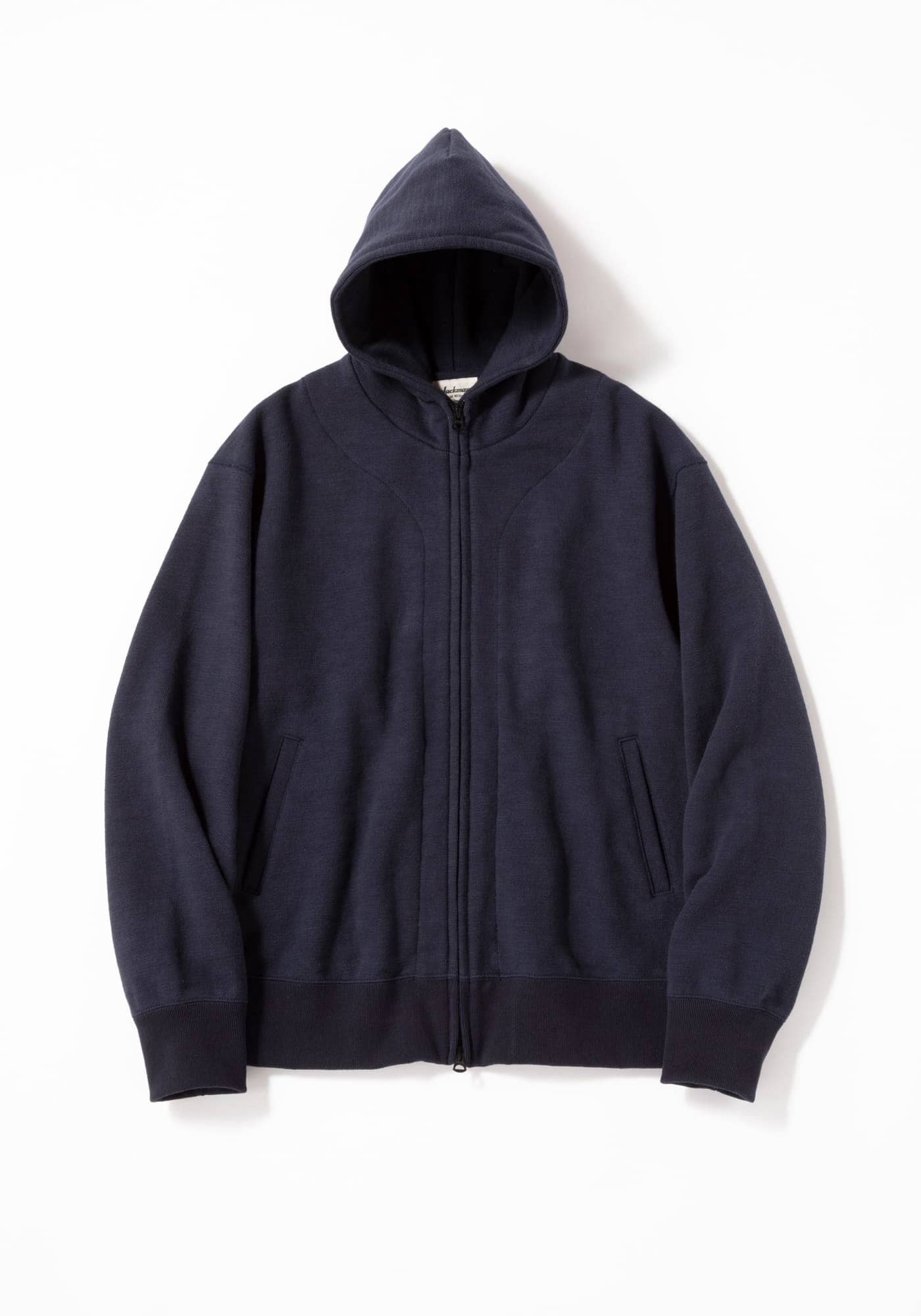 トップス PRODUCT DYED SWEAT ZIP PARKA LIGTH NAVY PRODUCT DYED PIMA LIGHT SWEAT ZIP PARKA - LIGHT NAVY