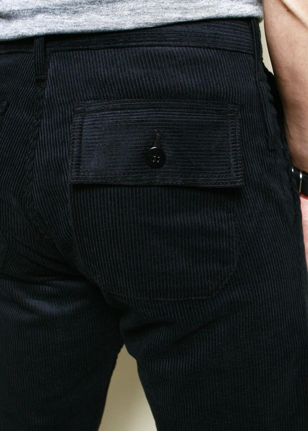 Rogue Territory - Corduroy Fatigue Pants in Black - City Workshop Men's Supply Co.
