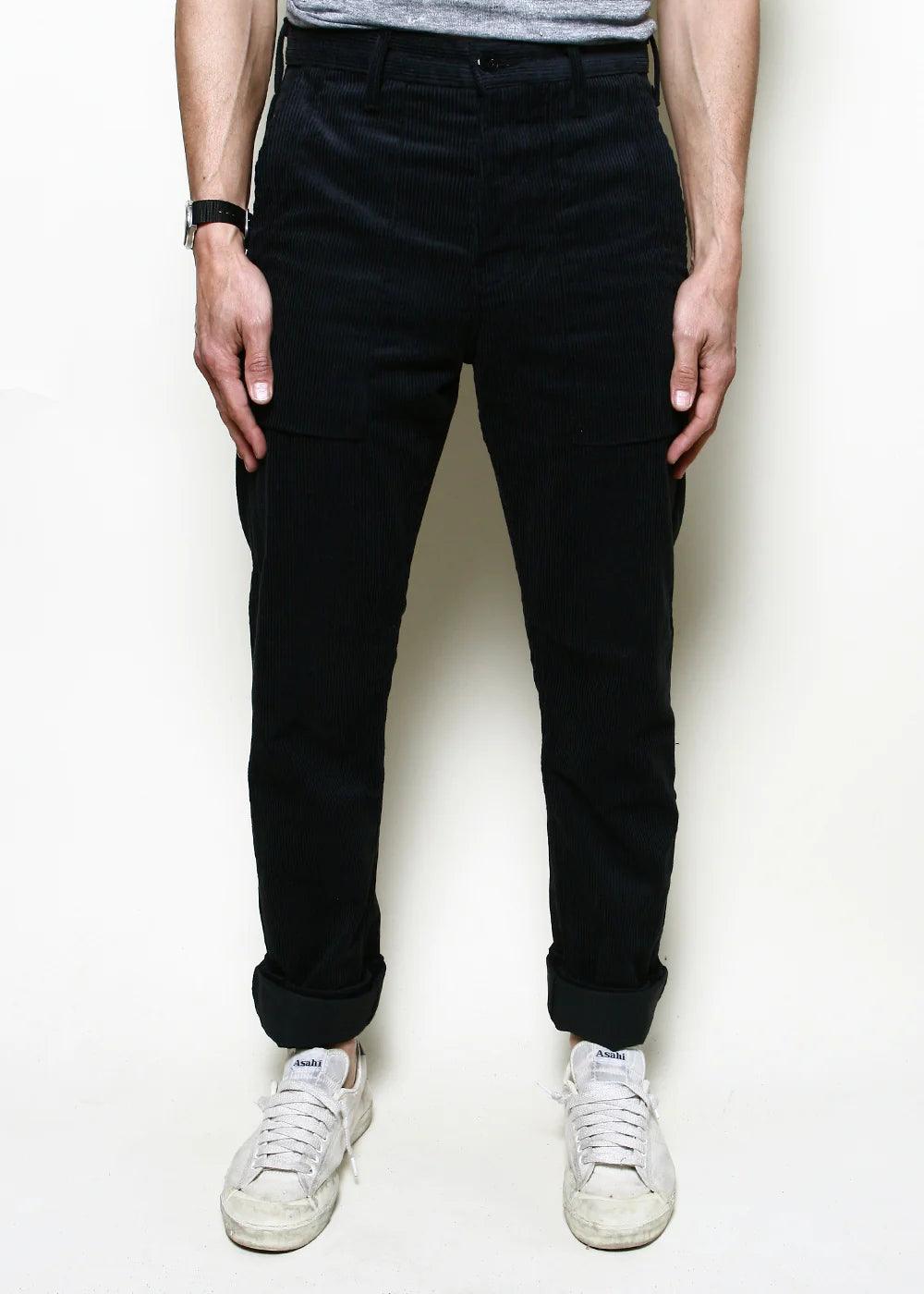 Rogue Territory - Corduroy Fatigue Pants in Black - City Workshop Men's Supply Co.