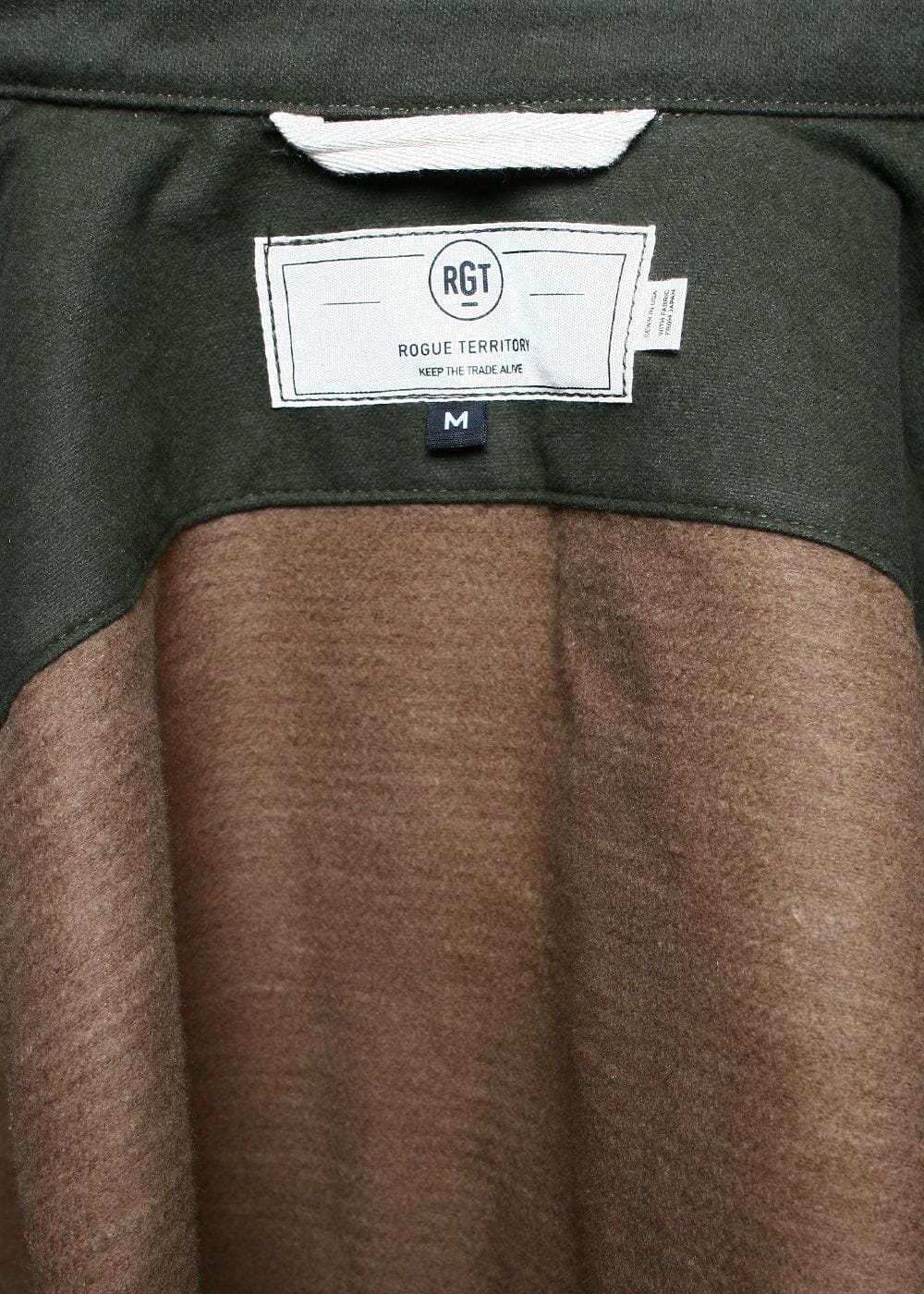 Rogue Territory - Oxford Overshirt Brushed Brown - City Workshop Men's Supply Co.