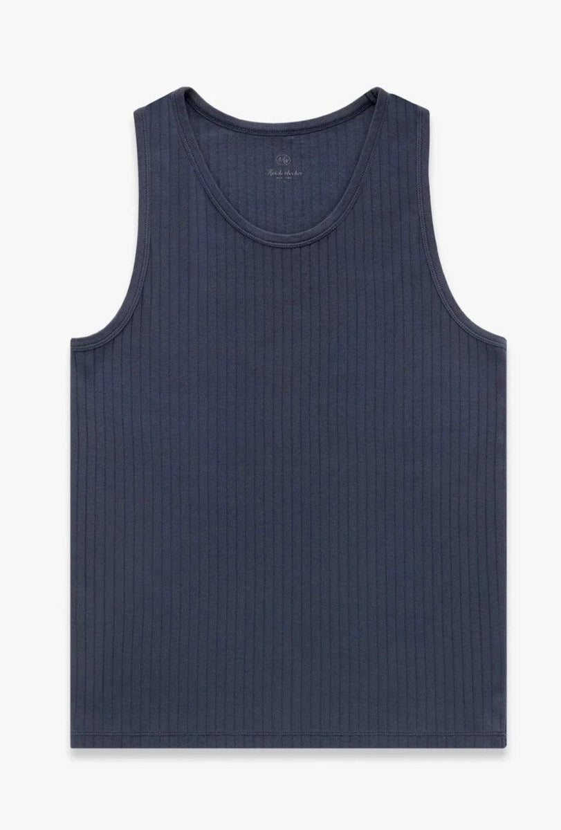 Ribbed Tank Mock Neck Tank Top Mens Knickerbocker Ladder Rib Tank