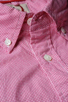 Relwen - Micro-Gingham Check in Cranberry/White - City Workshop Men's Supply Co.