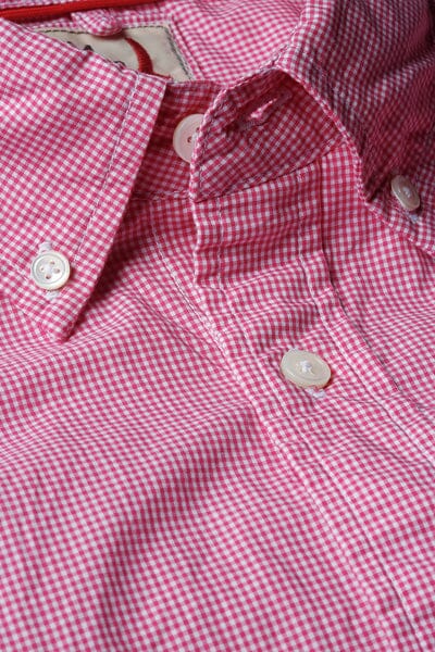 Relwen - Micro-Gingham Check in Cranberry/White - City Workshop Men's Supply Co.