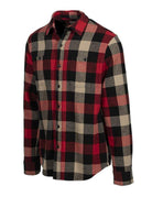 Schott NYC - Plaid Cotton Flannel Shirt in Black/Red - City Workshop Men's Supply Co.