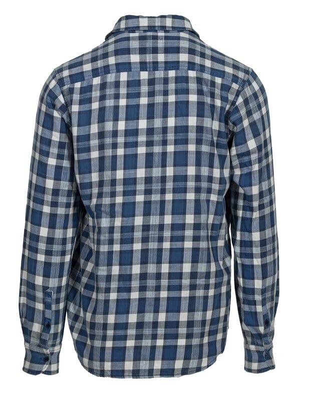 Schott NYC - Long Sleeve Cotton Slub Weave Work Shirt in Blue - City Workshop Men's Supply Co.