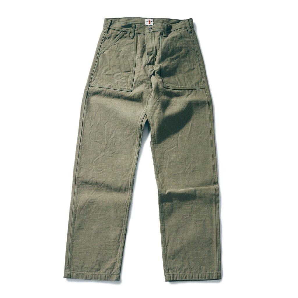 SAMURAI JEANS - 15oz Heavy Baker Pants (SJ52BP) in Olive - City Workshop Men's Supply Co.