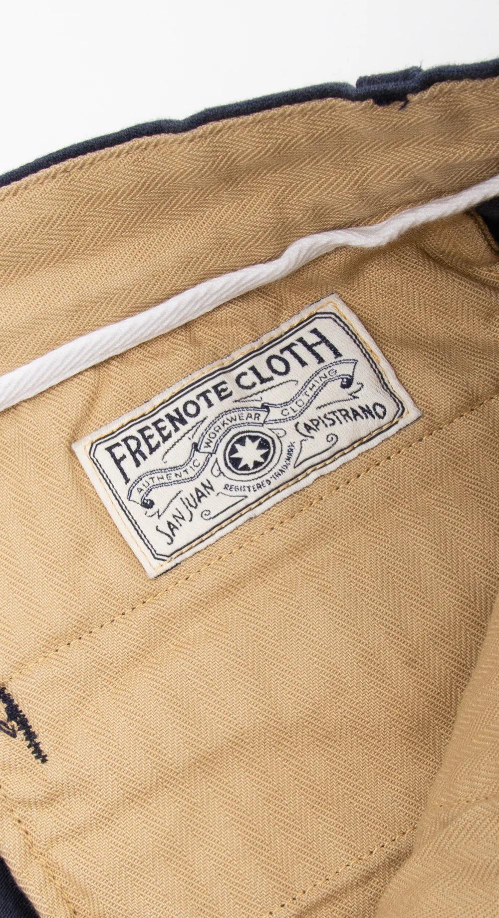 Freenote Cloth - Workers Chino Slim Fit 14oz Slub Navy - City Workshop Men's Supply Co.