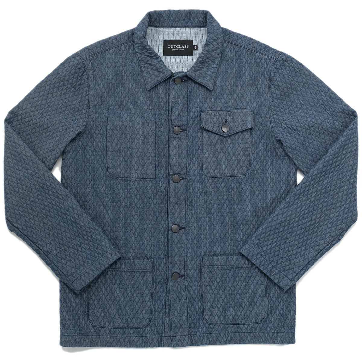 Outclass - Quilted Chambray Chore Coat – City Workshop Men's Outclass - Quilted Chambray Chore Coat – City Workshop Men's
