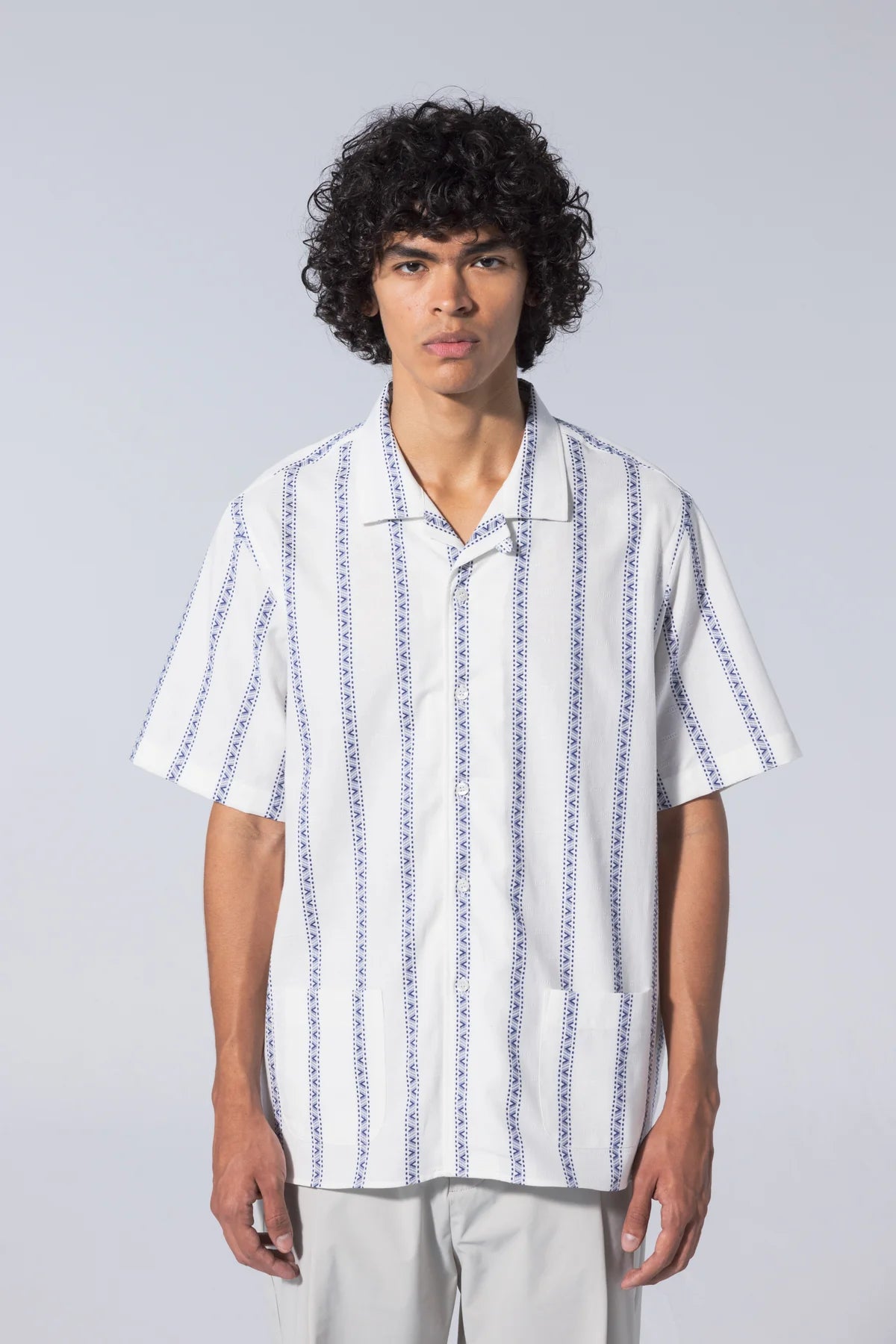 Unfeigned - Short Sleeve Shirt S1 Embroidery - White - City Workshop Men's Supply Co.