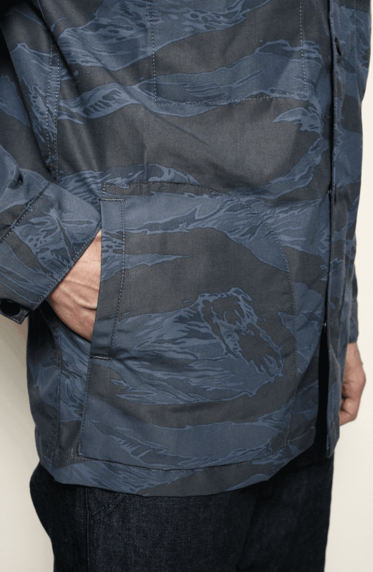 Rogue Territory - Hooded Supply Jacket Tiger Camo Blue - City Workshop Men's Supply Co.