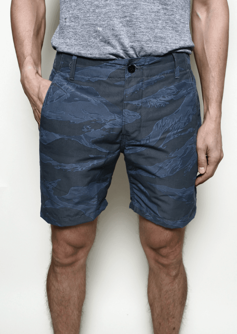 Rogue Territory - Fatigue Shorts in Tiger Camo Blue - City Workshop Men's Supply Co.