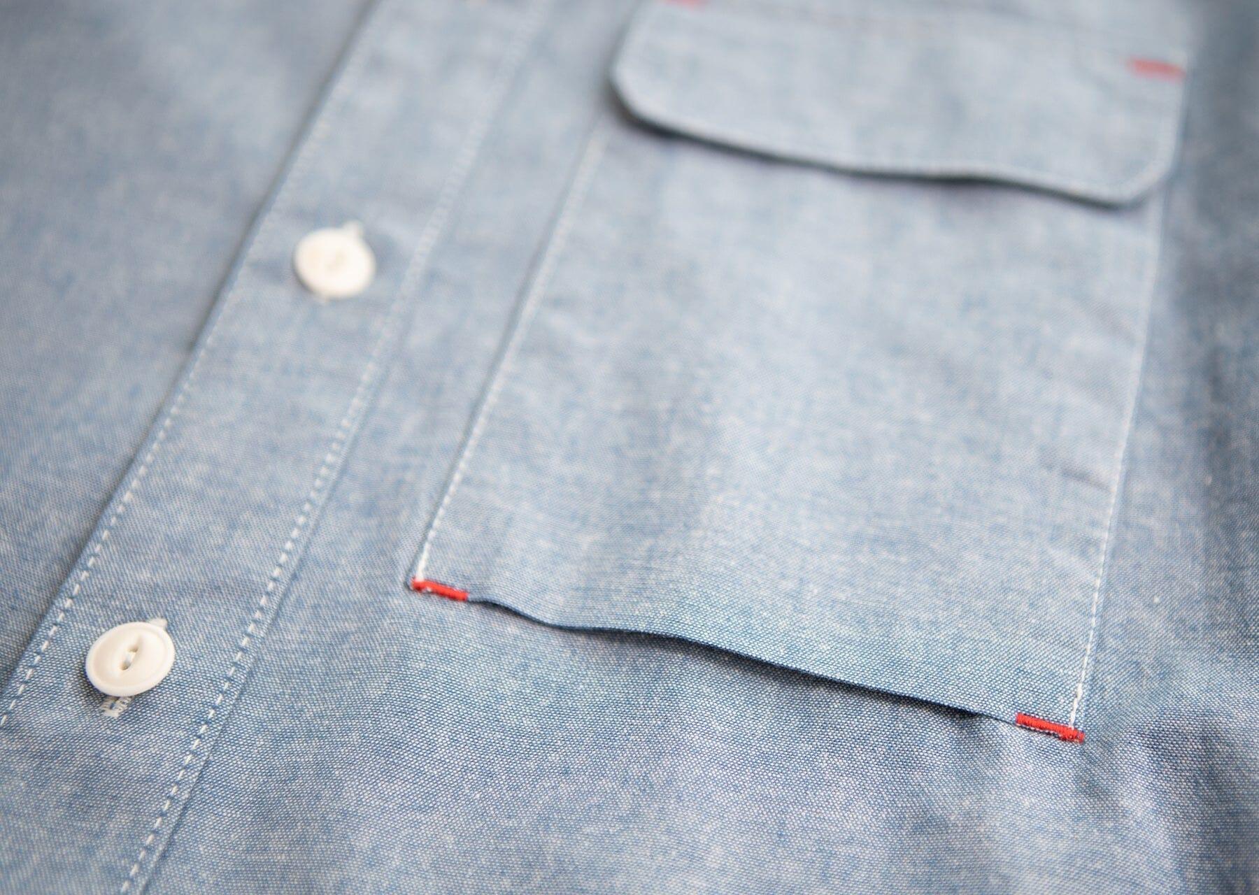 Blackthorn Denim - Hudson Work Shirt - Mid Blue - City Workshop Men's Supply Co.