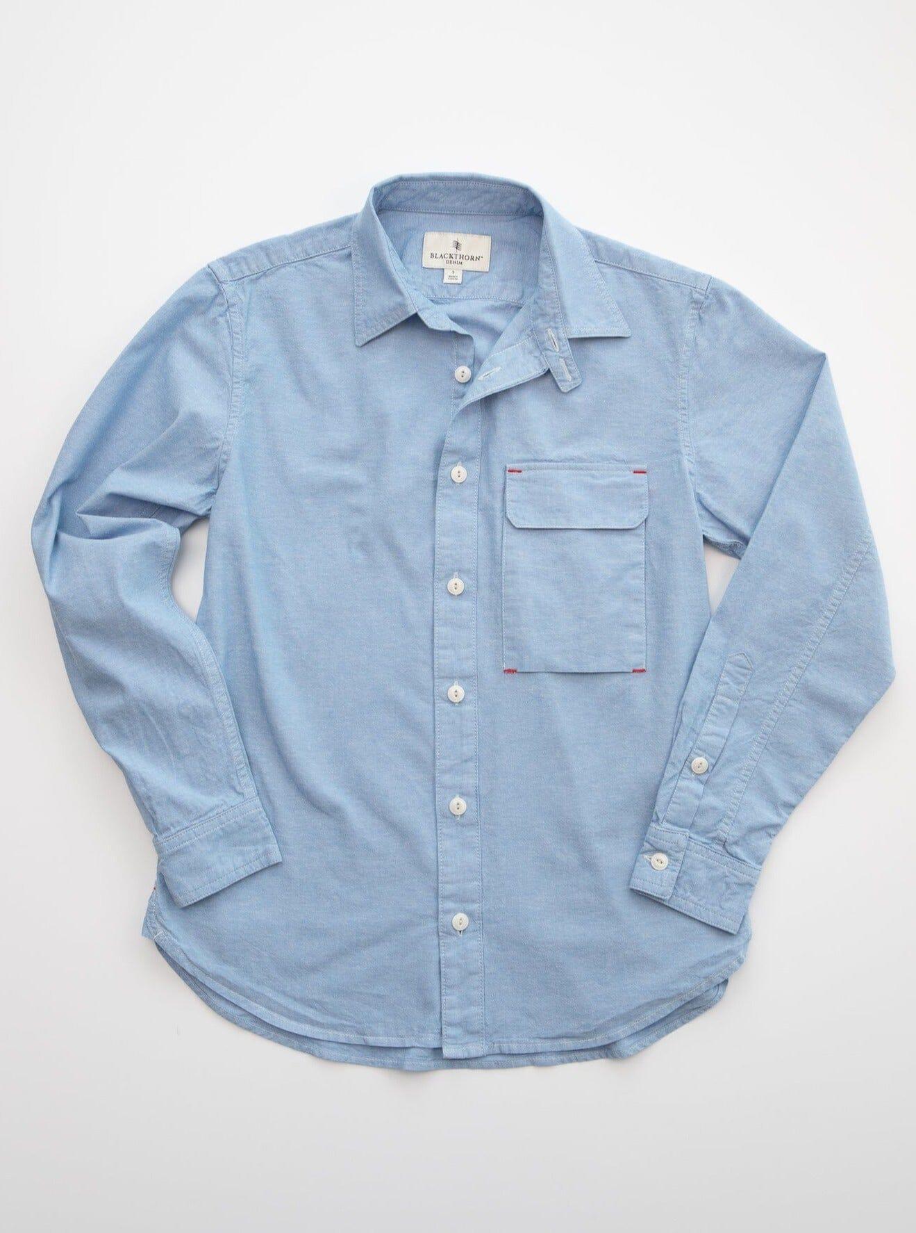 Blackthorn Denim - Hudson Work Shirt - Light Blue - City Workshop Men's Supply Co.