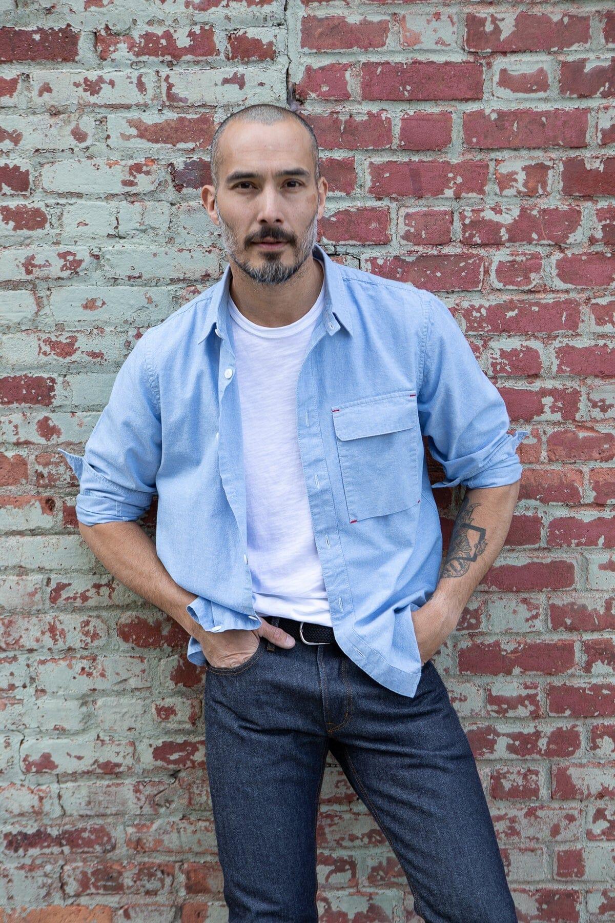 Blackthorn Denim - Hudson Work Shirt - Light Blue - City Workshop Men's Supply Co.