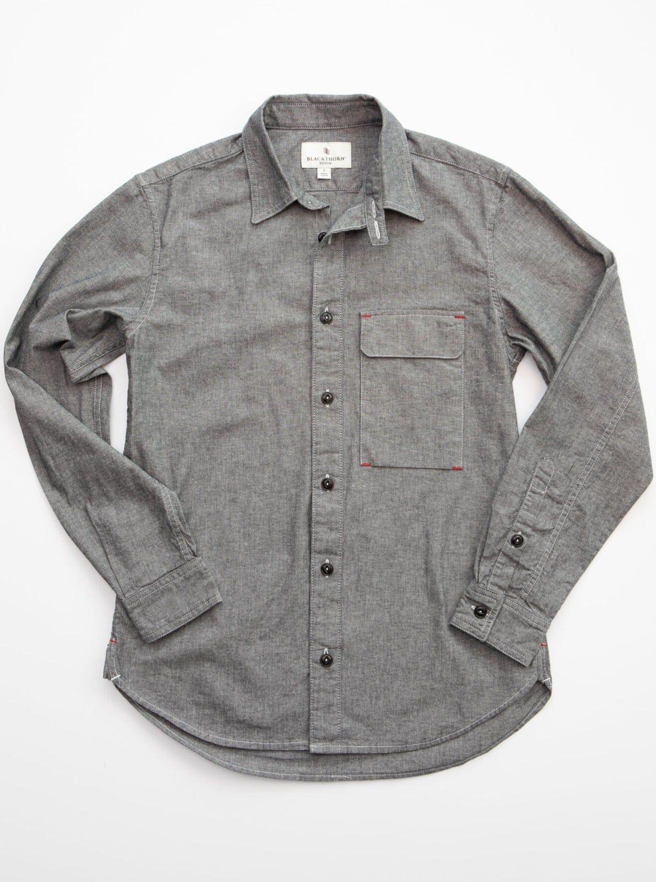 Blackthorn Denim - Hudson Work Shirt - Black - City Workshop Men's Supply Co.